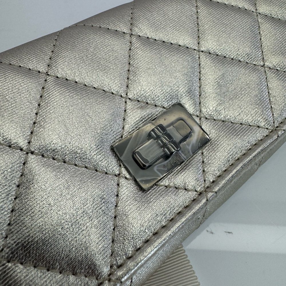 Chanel New Ruthenium Quilted Clutch Jewelry Bag - Picture 7 of 16